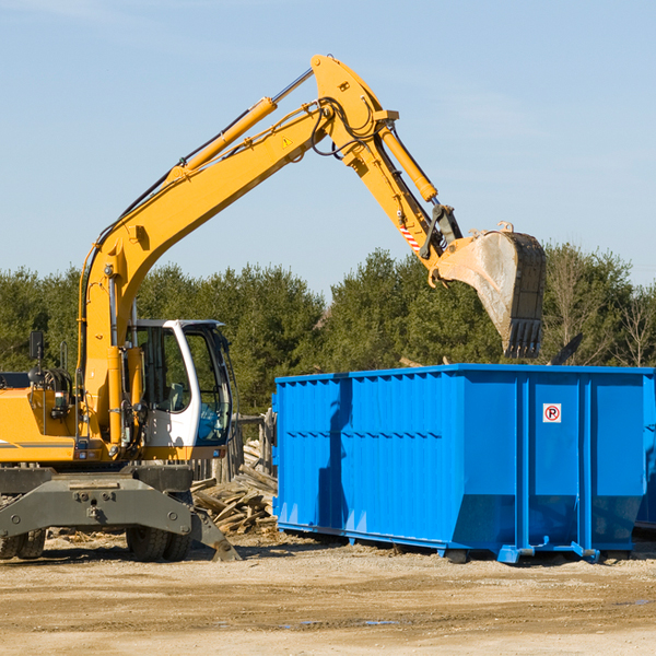 what size residential dumpster rentals are available in Ashland Heights